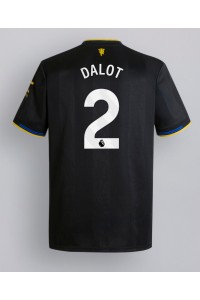 Manchester United Diogo Dalot #2 Jalkapallovaatteet Kolmaspaita 2025-26 Lyhythihainen